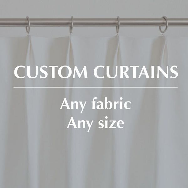 Custom Curtains and Drapes - Loft Curtains - Extra Wide/Long Drapery