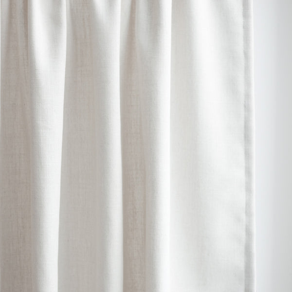 GRACE - Linen blend textured curtains - Soft White -extra long curtains - drapery - Loft Curtains